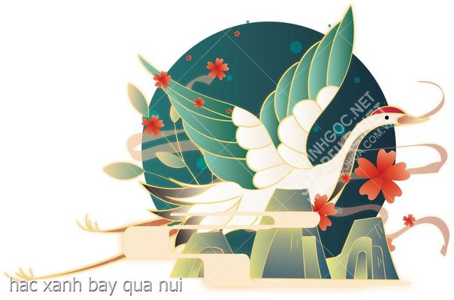 hac xanh bay qua nui